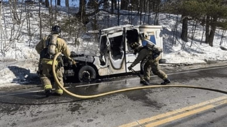 Mail destroyed after carrier vehicle catches fire in N.H.