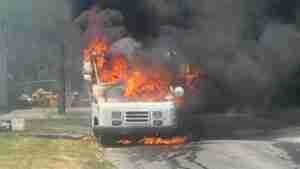 Pennsylvania postal vehicle fire