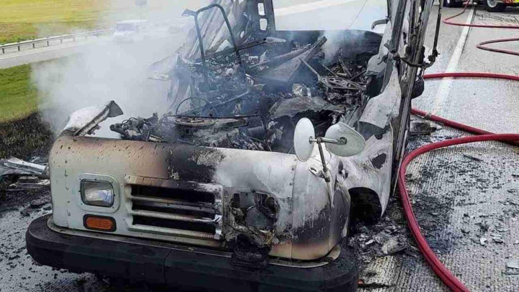 Spring Tx Postal Truck fire