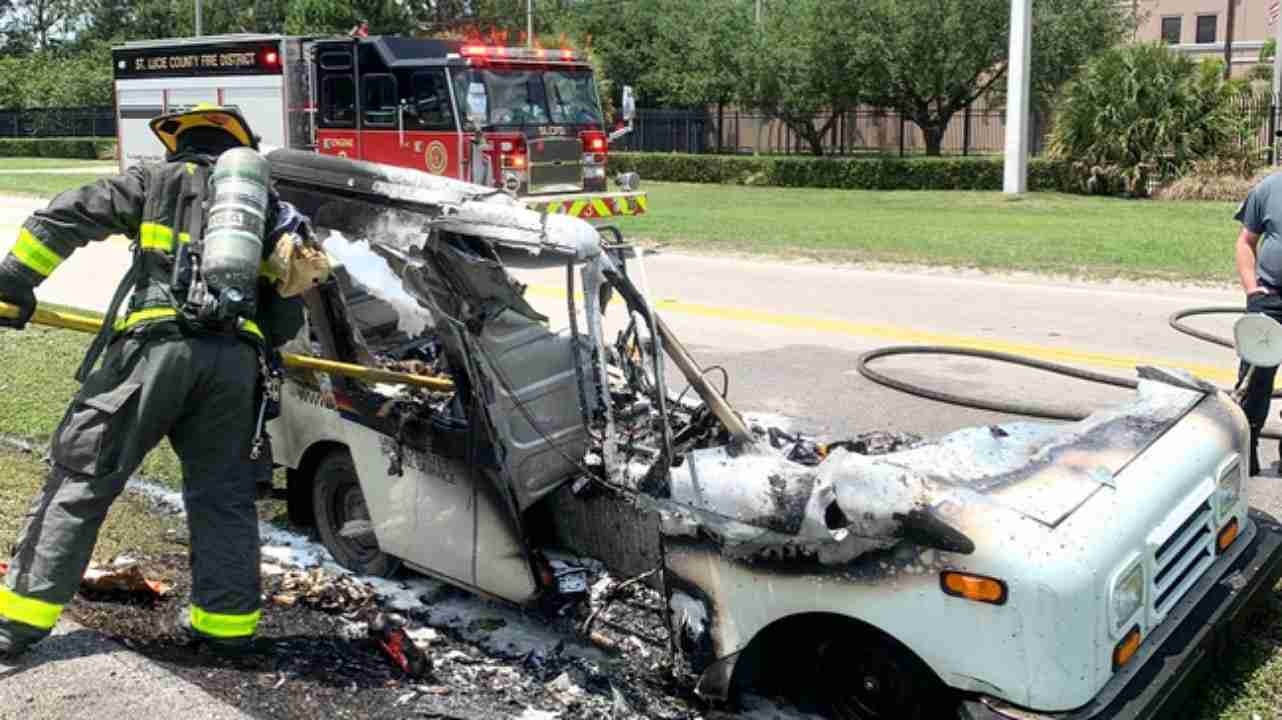 Almost all mail destroyed in mail truck fire in Port St. Lucie