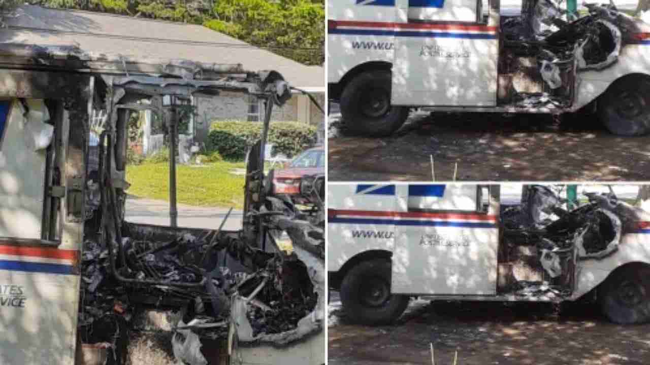 U.S. Postal Service truck catches fire while the postal worker delivered mail in Niceville