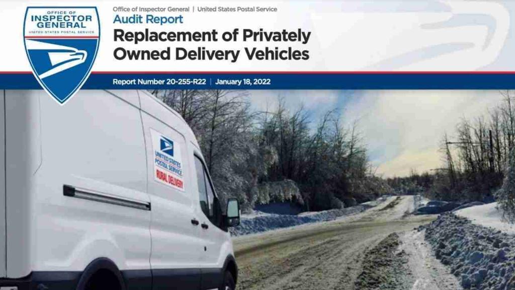 USPS OIG - Replacement of Privately Owned Delivery Vehicles