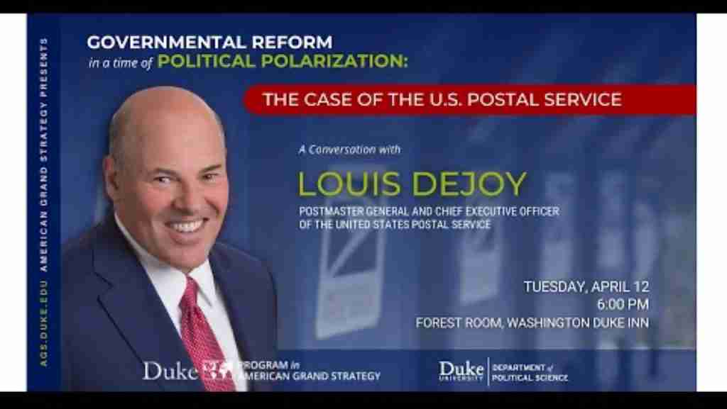 Video: Governmental Reform in A Time of Political Polarization: The Case of the U.S Postal Service
