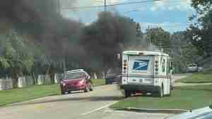 Mail truck catches fire on Summerville Road in Phenix City