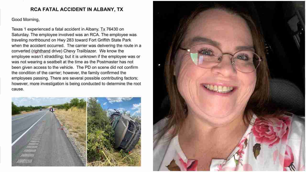 Texas RCA dies on the route in an accident