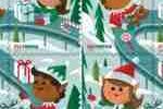 Holiday Elves to Decorate Seasonal Greeting Cards