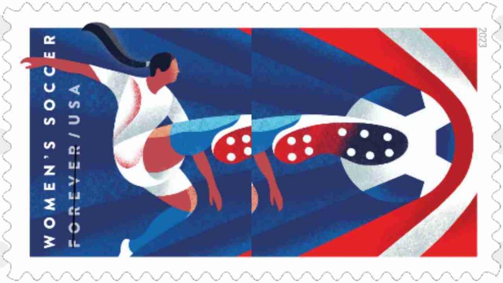 United States women's soccer celebrated with new stamp by USPS