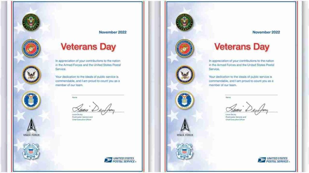 USPS to honor military veterans