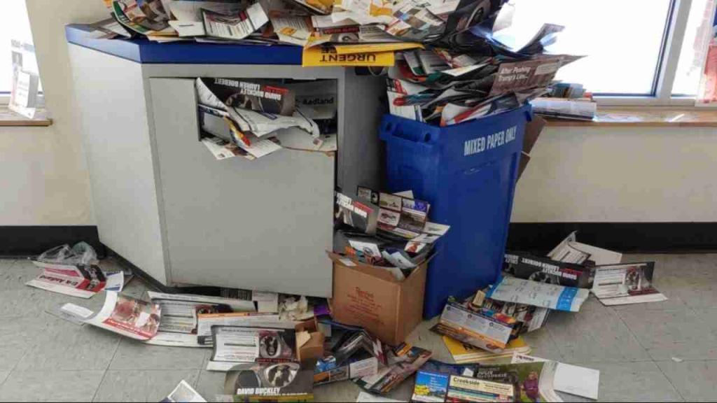 RESIDENTS TRASHING THEIR OWN POST OFFICE IS UNACCEPTABLE