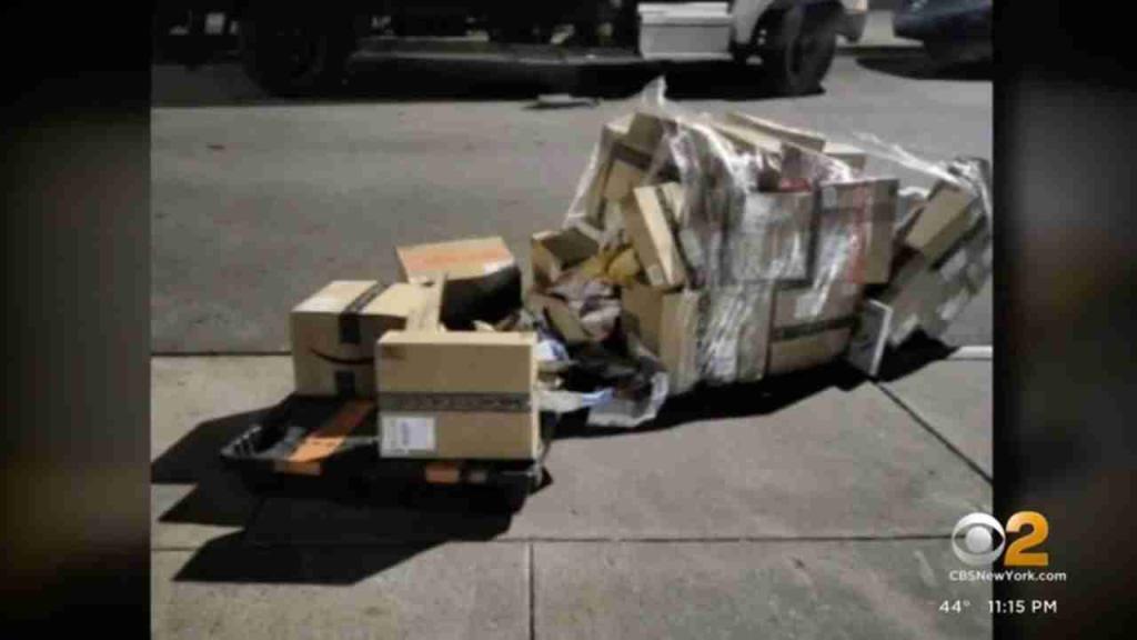 Postal police, customers furious after theft of Amazon packages left outside Queens post office