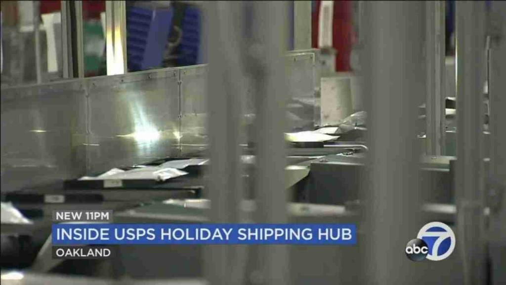 Video: A look inside Oakland's USPS center during the holiday rush