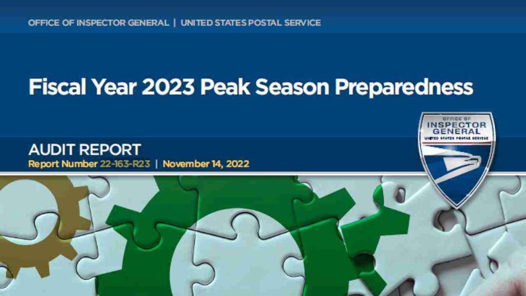 USPS OIG - Fiscal Year 2023 Peak Season Preparedness