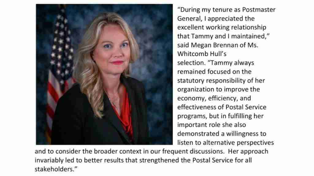 USPS Inspector General to Receive Excellence Award