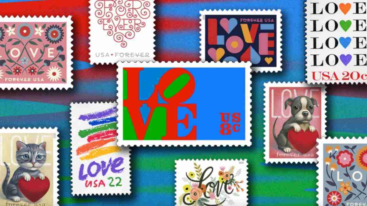 USPS Forever Stamps 2023 Love Stamps - Postagestampsdeals