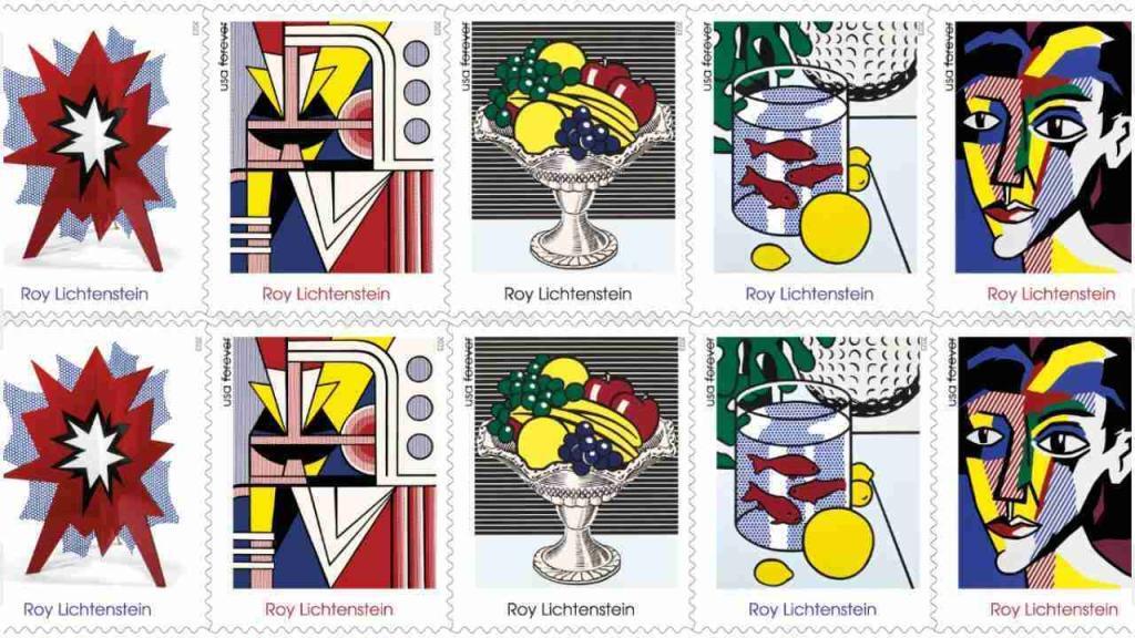 Artist Roy Lichtenstein S Work To Appear On Five Stamps Postal Times   Collage 6 1024x576 