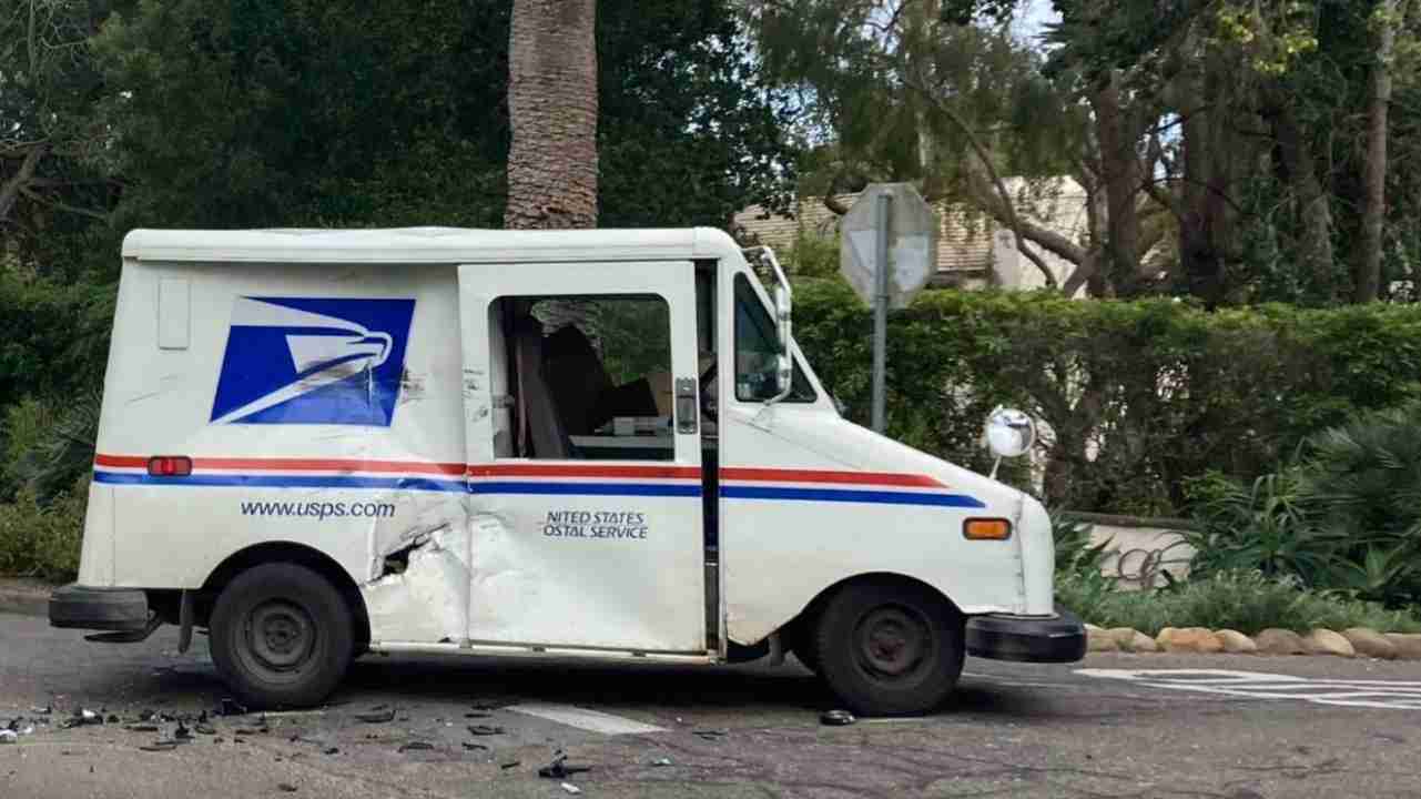 Motorcyclist dead after collision with mail truck