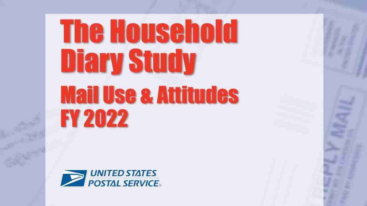 USPS Releases The Household Diary Study – Mail Use & Attitudes FY 2022