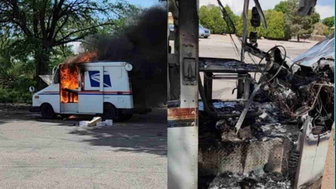 Mail truck fire - June 5th Rio Rancho NM