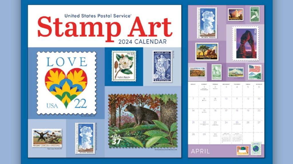 Stamp Art 2024 calendar available
