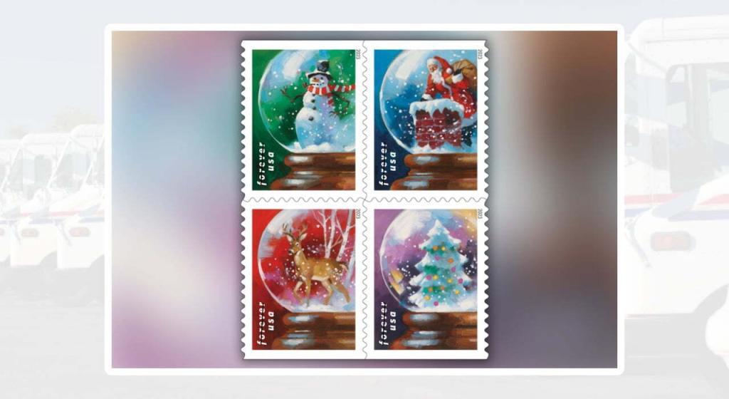 USPS to release Snow Globes stamps