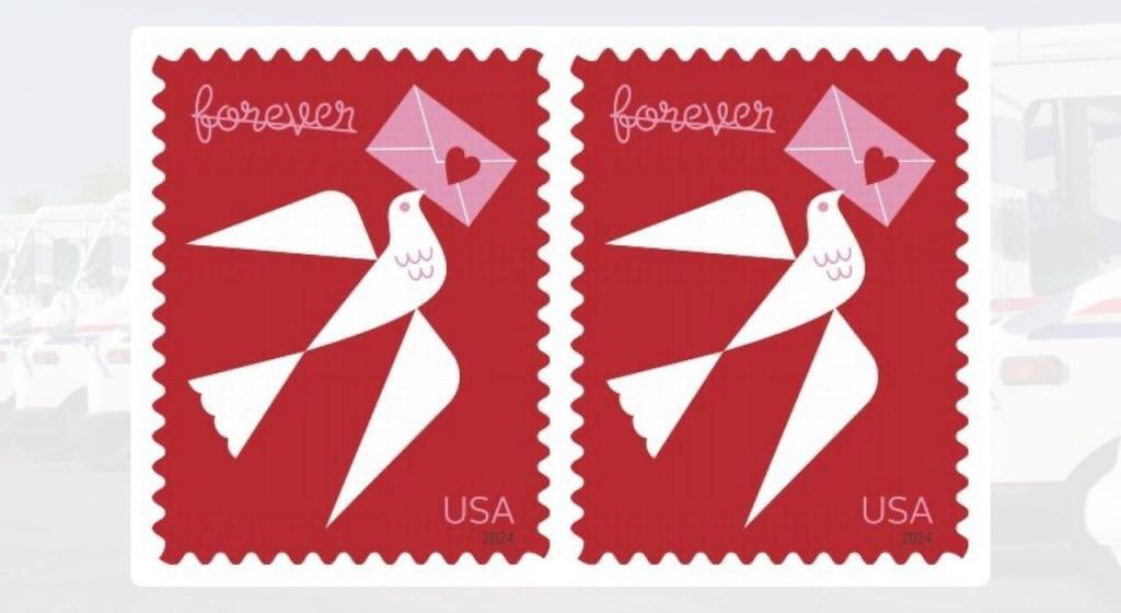 2024 Love Stamp to be released on January 12th, 2024 Postal Times