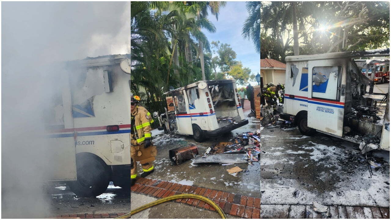 Postal Vehicle Fire - Florida