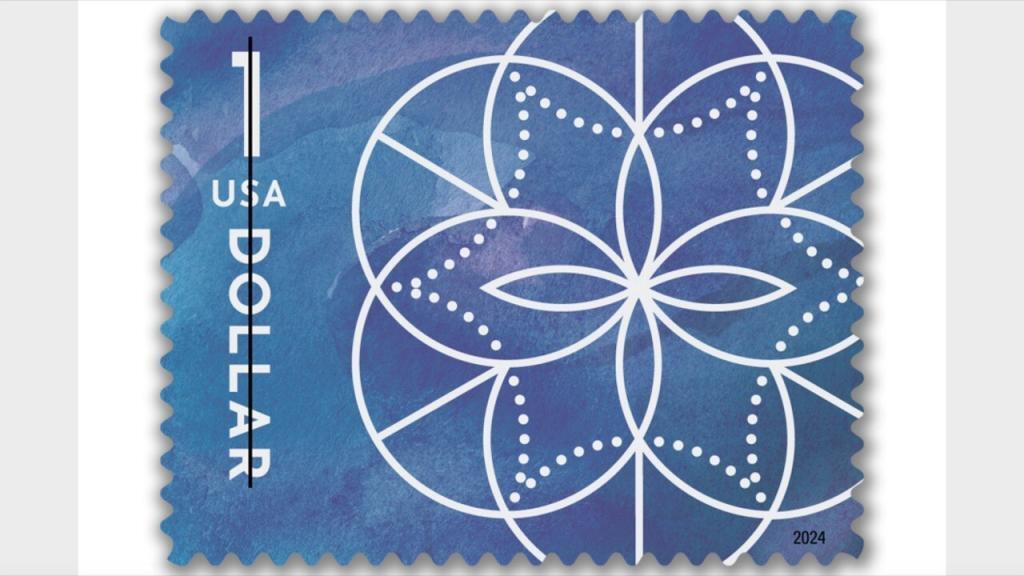 USPS will release its latest Floral Geometry stamp April 26