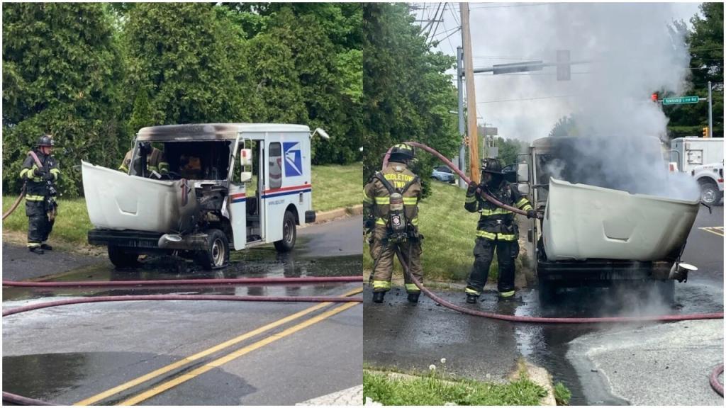 Pennsylvania Mail Truck Fire