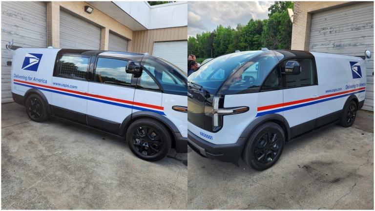 A customized version of Canoo’s electric delivery van for the USPS has ...