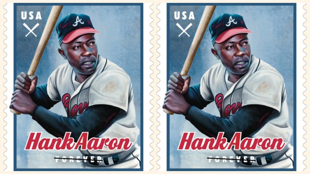 Hank Aaron stamp ceremony