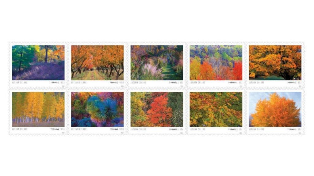 Autumn Colors Stamps to Be Issued at Great American Stamp Show
