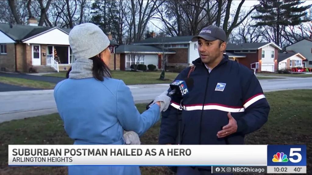 Arlington Heights mail carrier lauded for quick thinking prior to garbage truck explosion