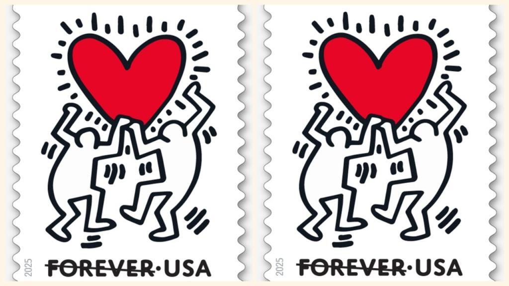 Love is in the air — and on a stamp