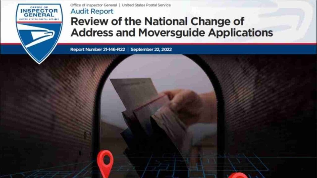 USPS OIG - Review of the National Change of Address and Moversguide Applications Report