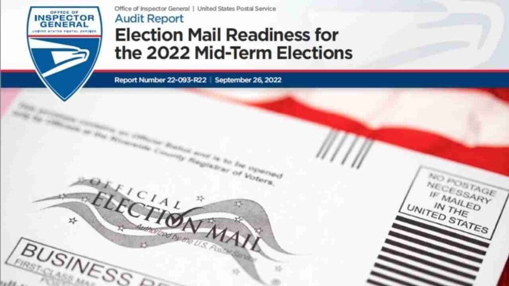 USPS OIG - Election Mail Readiness for the 2022 Mid-Term Elections
