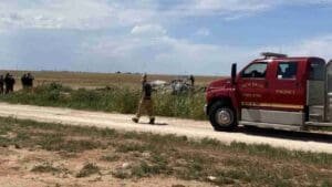 Postal worker seriously injured after vehicle rolls, catches fire in north Lubbock Co.