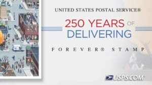 A new video showcases the 250 Years of Delivering stamps