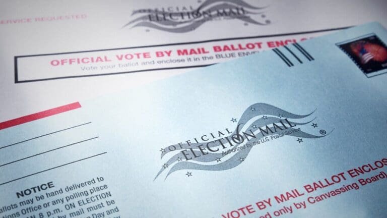Postal network redesign and mail ballot rejections in the 2026 primaries