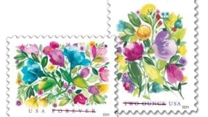 Postal Service Issues Celebration Blooms and Wedding Blooms stamps