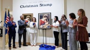 A special ceremony for Christmas Madonna and Child