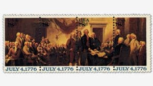 The history of the nation and the founding of the postal system are linked