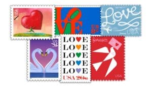 Fans have been swooning over USPS Love stamps since 1973