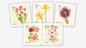 USPS has released low-denomination flower stamps