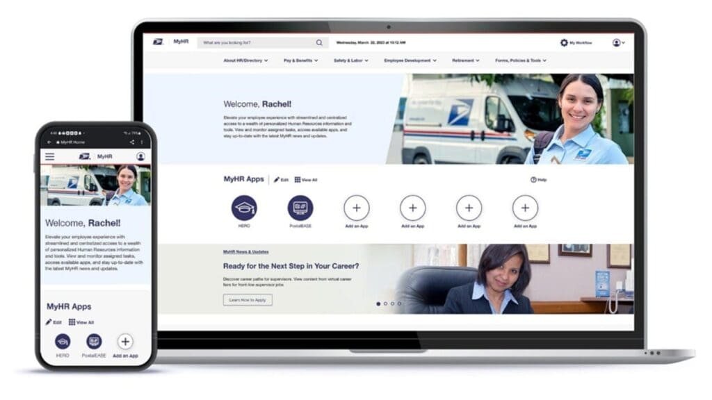 The Postal Service’s new HR website is available to all employees