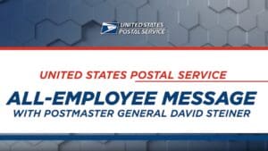 Steiner begins tenure as postmaster general and issues a letter to employees