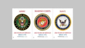 From Revolution to Resilience: USPS to Celebrate 250th Anniversaries of Army, Navy, and Marine Corps With Commemorative Stamps