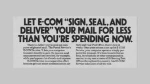 E-COM: The $40 million USPS project to send email on paper