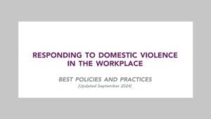 Dept. of Labor - Empowering employers to support domestic violence survivors at work