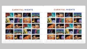 Carnival Nights stamp ceremony