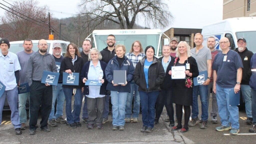 Postal employees receive awards at the Wellsboro PA Post Office